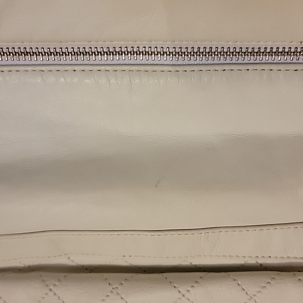 Cache' White leather moto jacket - Picture 2 of 6